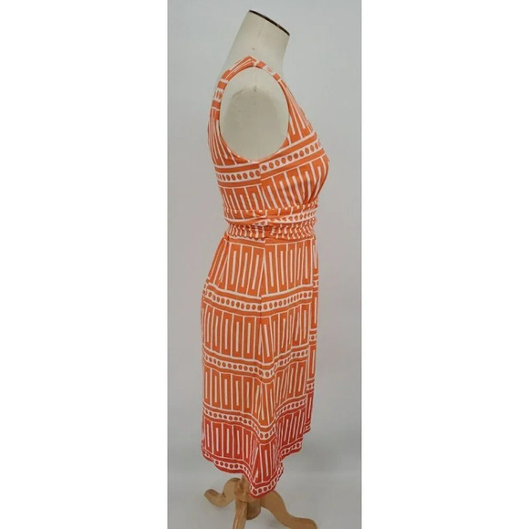 Jude Connelly Penelope Dress Ombre Coral Sleeveless V Neck Abstract Sz S READ - Picture 6 of 9